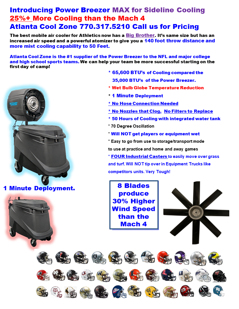 Atlanta Cool Zone Power Breezer Mobile Air Cooling Atlanta Cool Zone Power Breezer Mobile Air Cooling